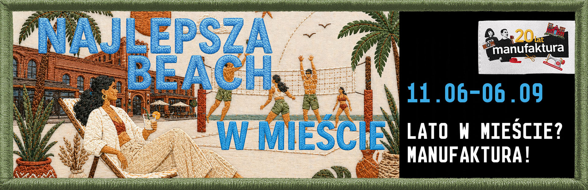 Plaża w Manufakturze 