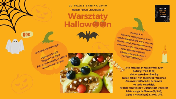 Warsztaty halloweenowe w Muzeum Fabryki