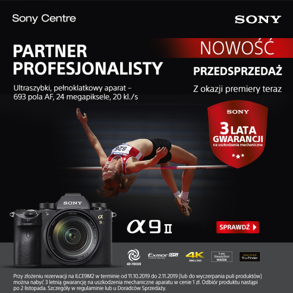 PRZEDSPRZEDAŻ APARATU ILCE9M2
