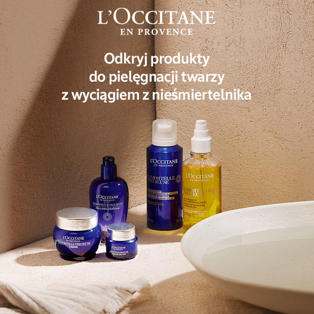 Produkty do oczyszczania i pielęgnacji twarzy z Immortelle