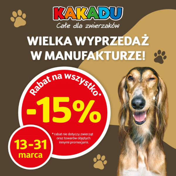 Promocja wyprzedażowa Kakadu -15%