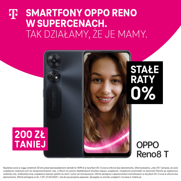 Smartfony OPPO RENO w supercenach