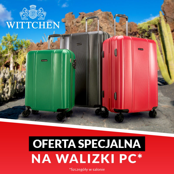 Oferta specjalna na walizki PC w WITTCHEN!