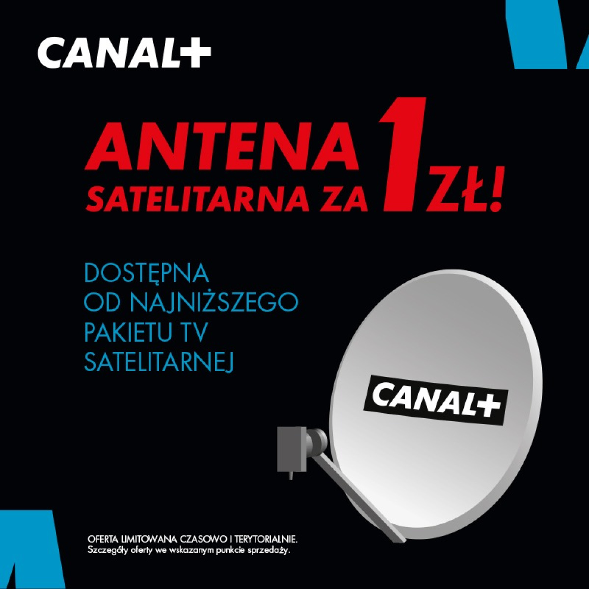 ANTENA SATELITARNA ZA 1ZŁ!