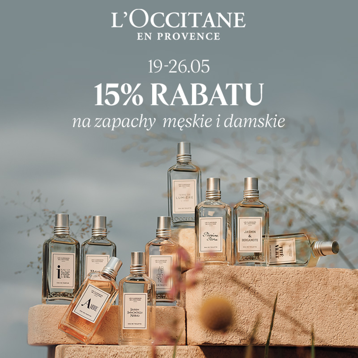 RABAT 15% NA ZAPACHY DAMSKIE I MĘSKIE