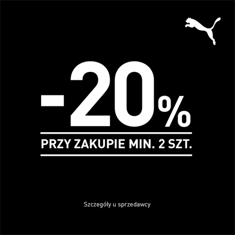 PUMA ! -20% PRZY ZAKUPIE MIN. 2 SZTUK. 