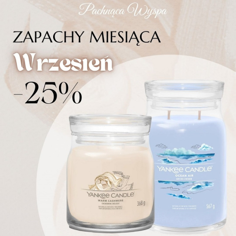 Wrześniowe zapachy miesiąca YANKEE CANDLE -25%!