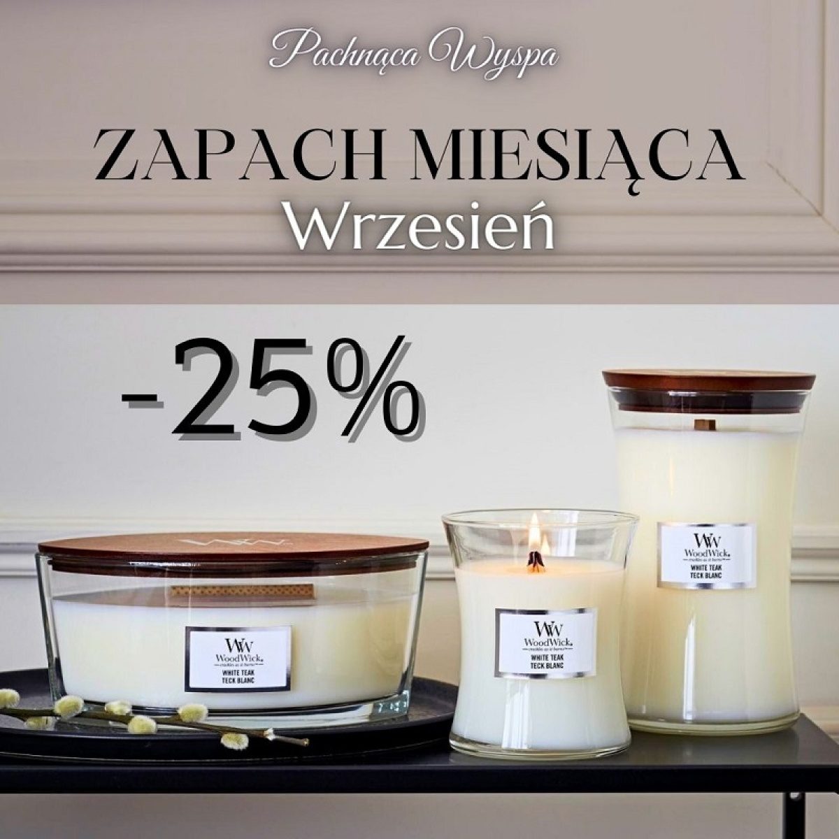WoodWick - zapach miesiąca -25%