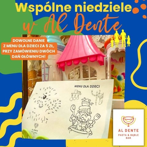 Dowolne danie z menu dziecięcego za 5 zł!