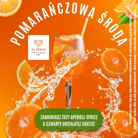 Pomarańczowe środy w Al Dente!     