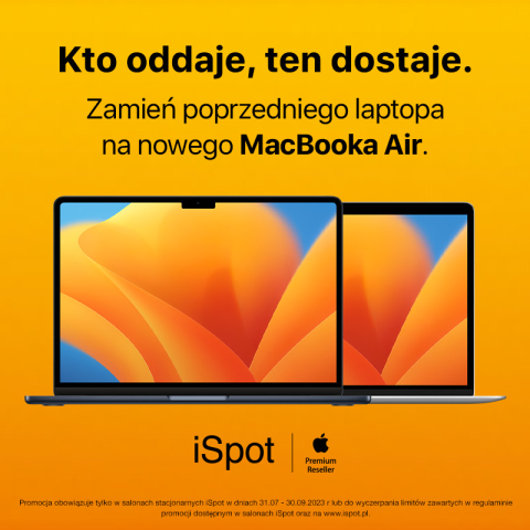 Wymień Maca z dopłatą od iSpot!