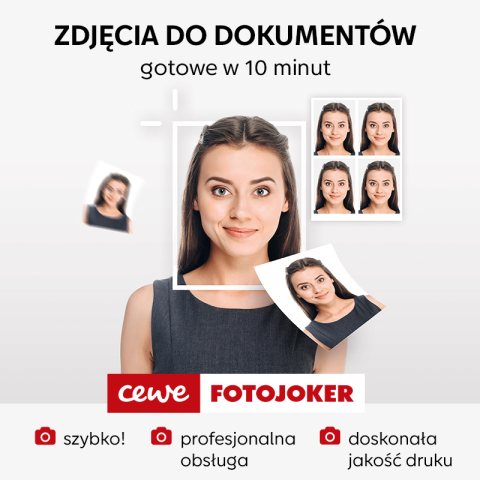 Zdjęcia do dokumentów w salonie CEWE FOTOJOKER