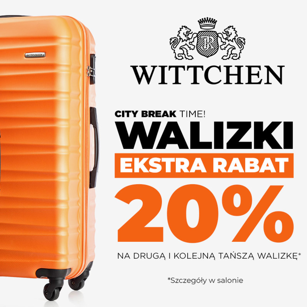 Ekstra rabat na walizki w WITTCHEN