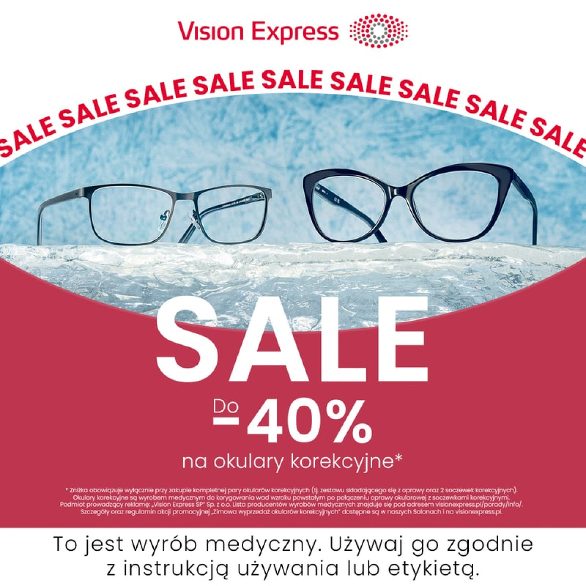 Zimowa wyprzedaż do -40%* na okulary korekcyjne!