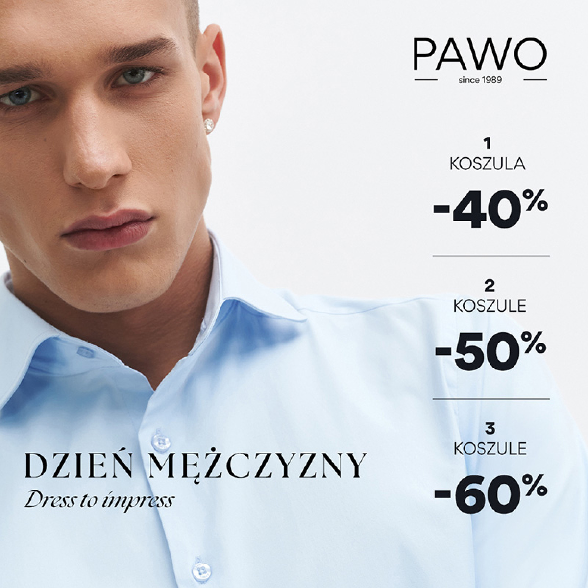 Dzień Mężczyzny w PAWO- koszule do -60%