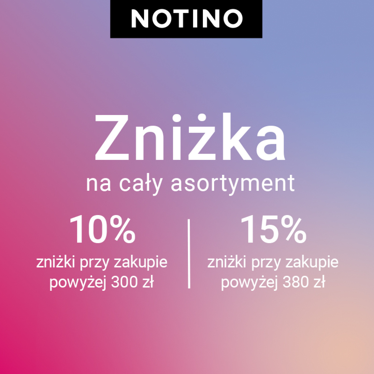 Zniżka na cały asortyment