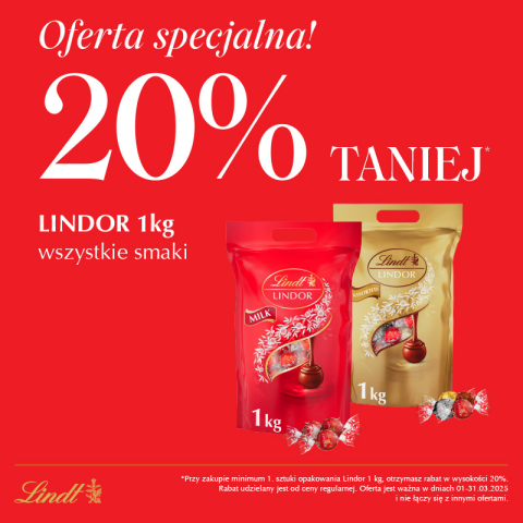 LINDOR 1KG 20% TANIEJ!