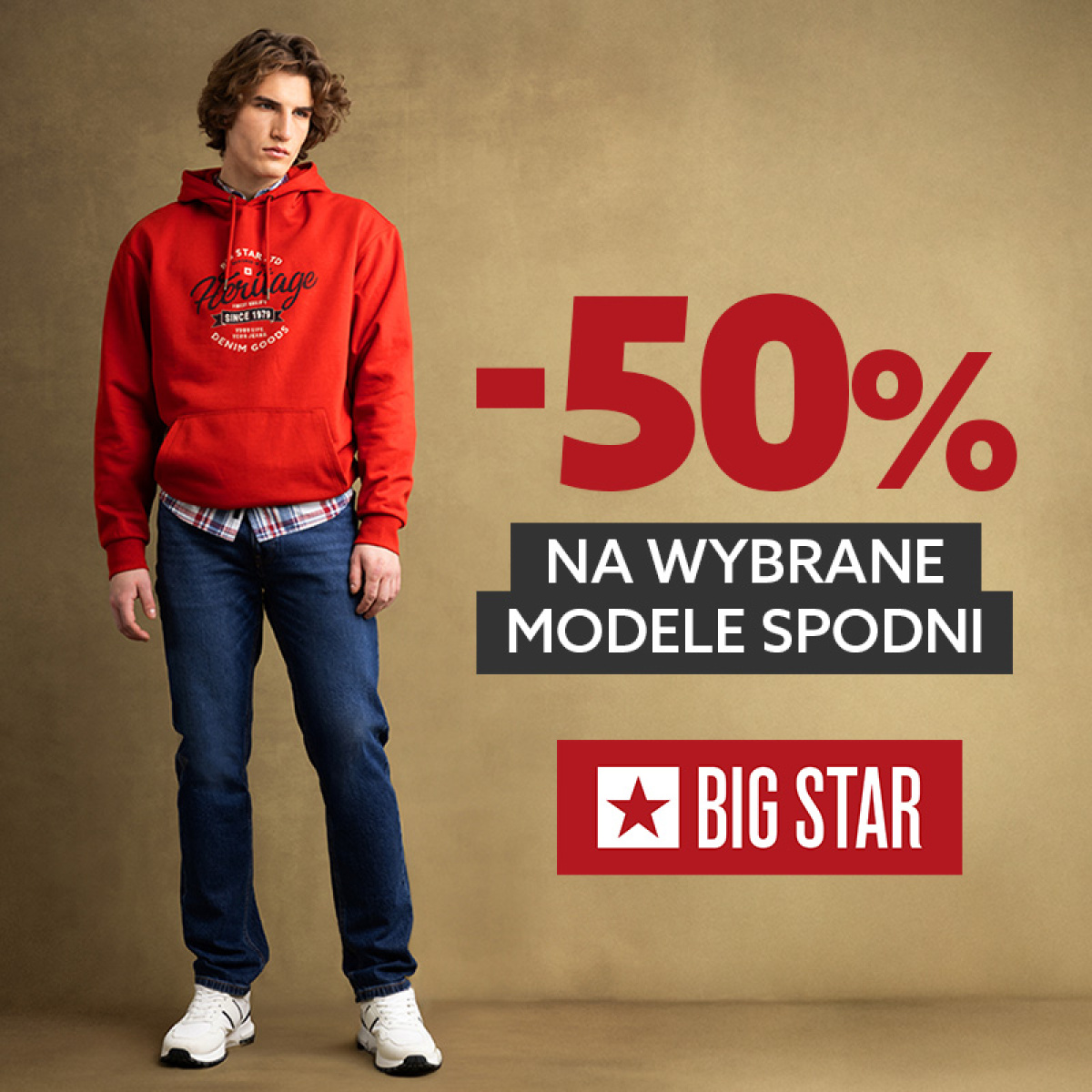 -50% NA WYBRANE MODELE SPODNI W BIG STAR!