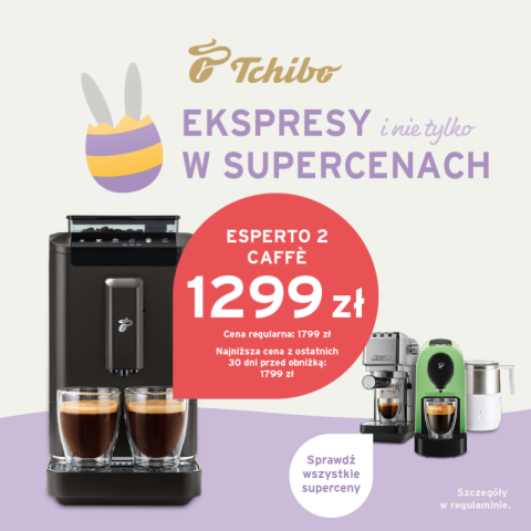 Ekspresy w super cenach w Tchibo!
