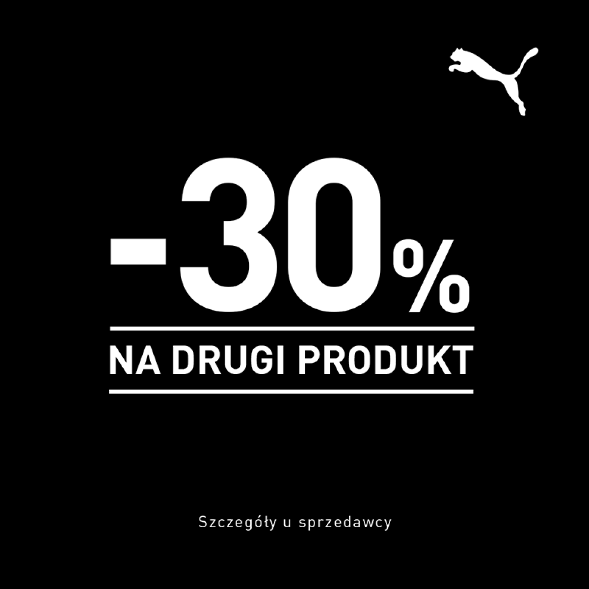 Puma! -30% na drugi tańszy produkt.
