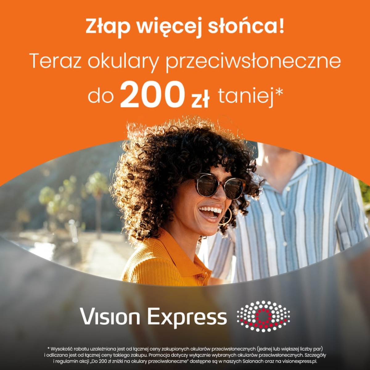 Do 200 zł zniżki na wszystkie okulary przeciwsłoneczne