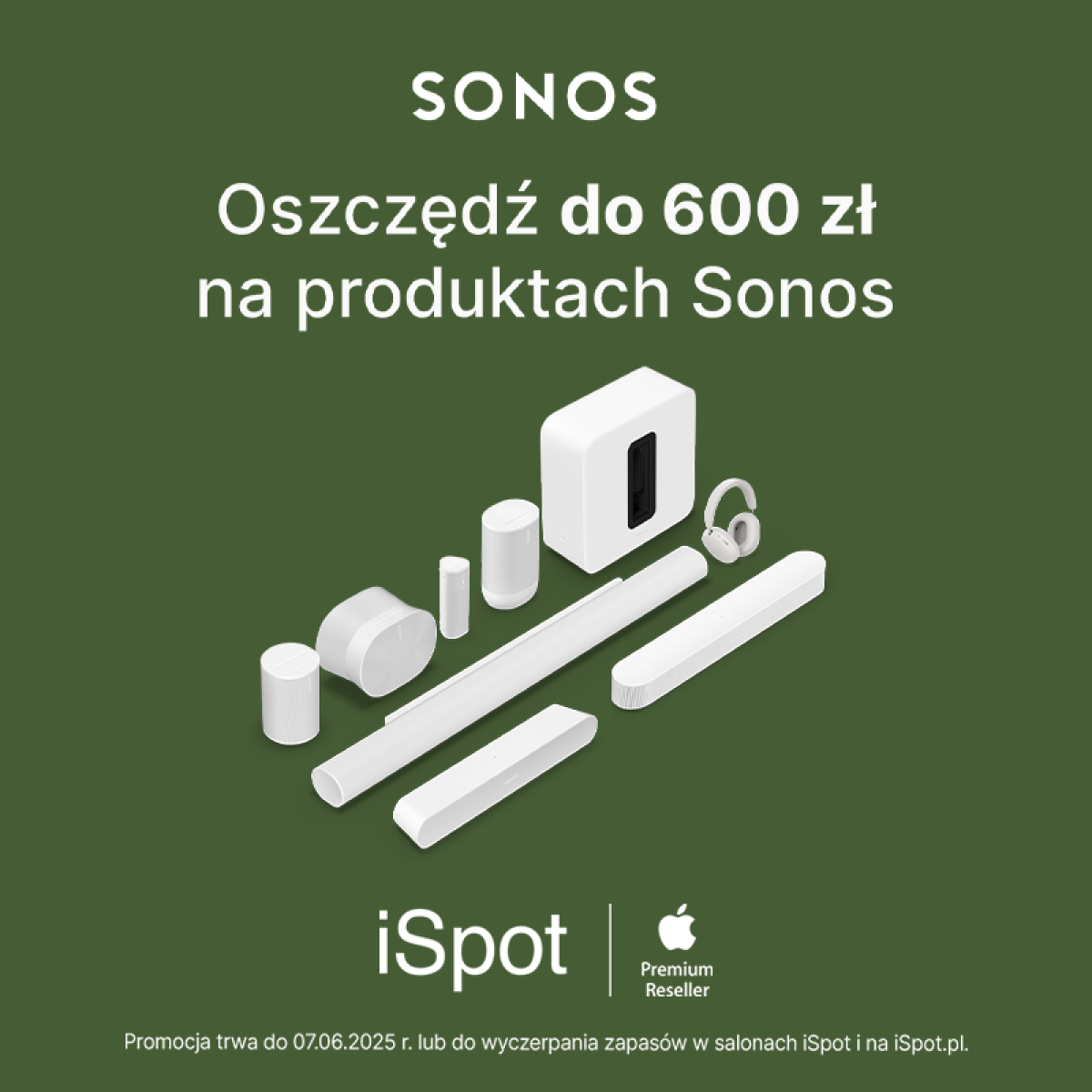 Sonos do 600 zł taniej w iSpot!