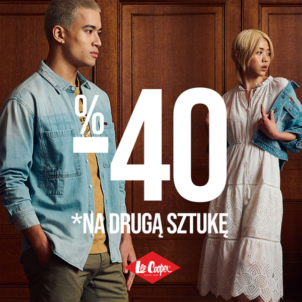 RABAT -40% NA DRUGĄ SZTUKĘ