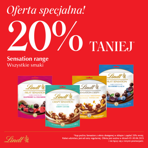 20% taniej - Sensation range