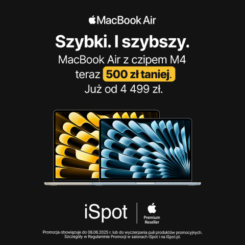 MacBook Air z czipem M4 - teraz 500 zł taniej!