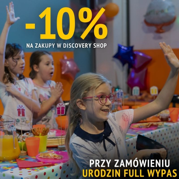 -10% NA ZAKUPY W DISCOVERY SHOP!