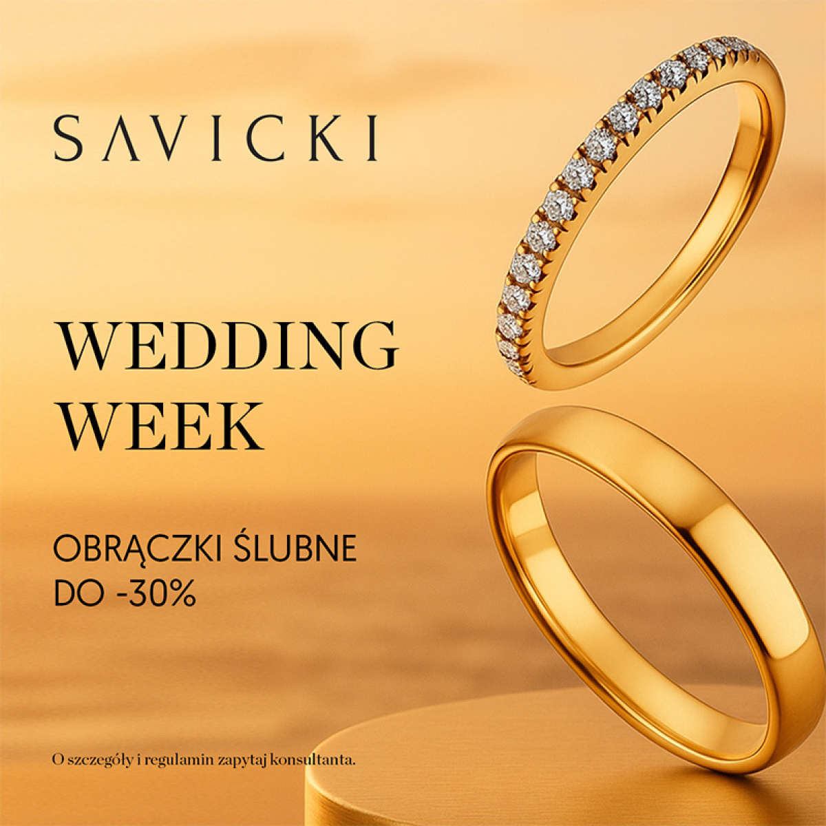 Obrączki ślubne SAVICKI do -30%