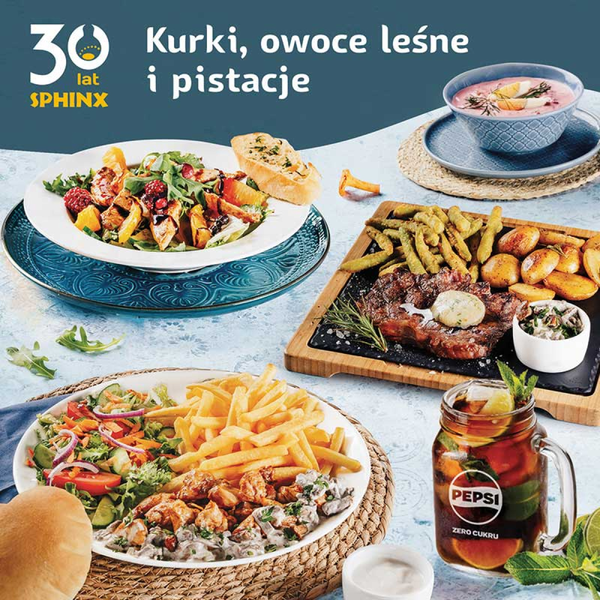 Kurki, owoce leśne i pistacje!
