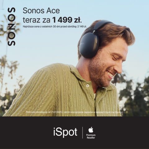 Sonos Ace za 1 499 zł w iSpot.