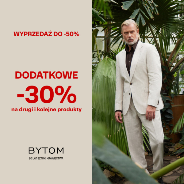DODATKOWE - 30 % NA DRUGĄ I KAŻDĄ KOLEJNĄ SZTUKĘ