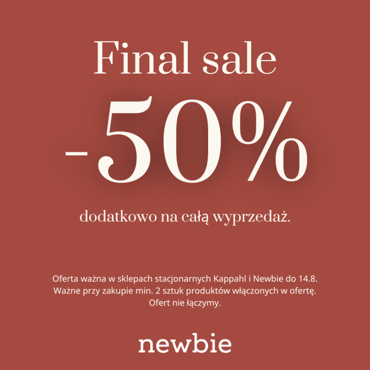 Final Sale w Newbie!