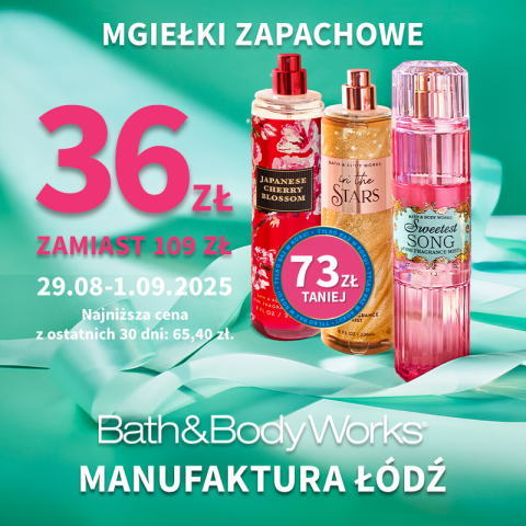 Mgiełki zapachowe 36 zł – najniższa cena w roku !