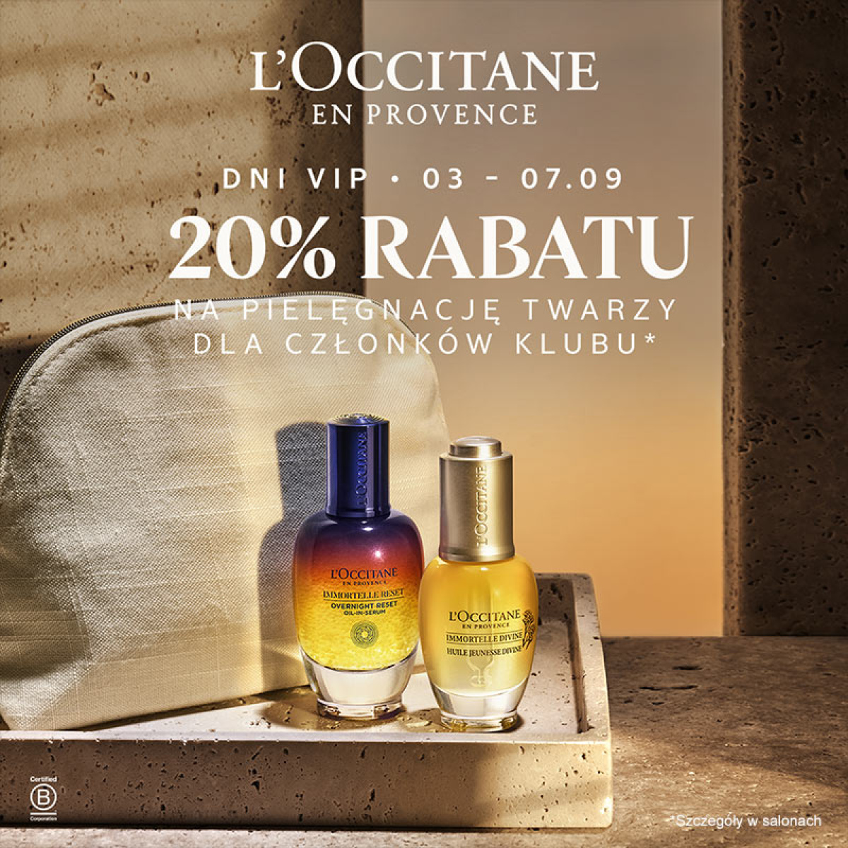 20% RABATU NA PIELĘGNACJĘ TWARZY W L'OCCITANE