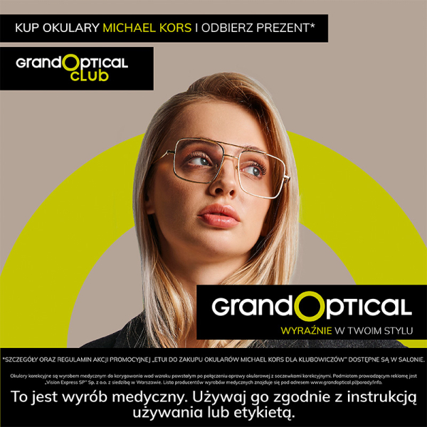Grand Optical: kup okulary Michael Kors i odbierz prezent*