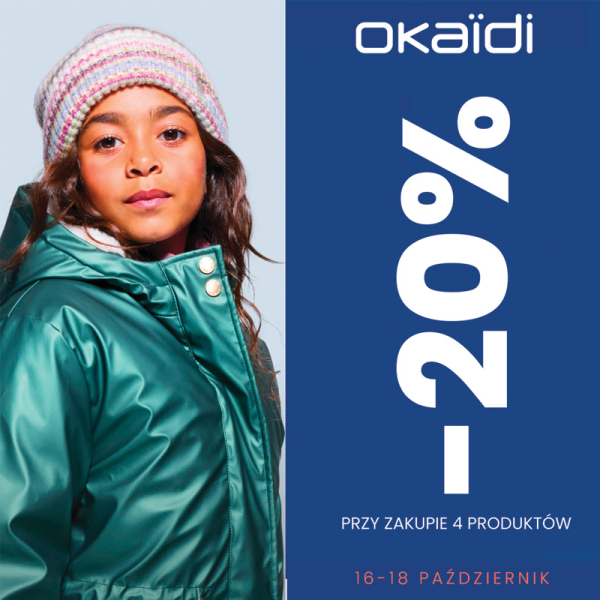 -20% przy zakupie 4 produktów w OKAIDI !