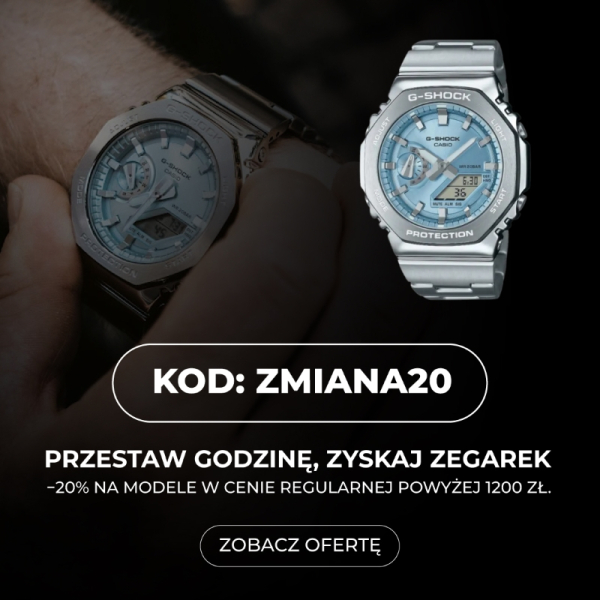 Przestaw godzinę, zyskaj zegarek; -20% na wybrane modele