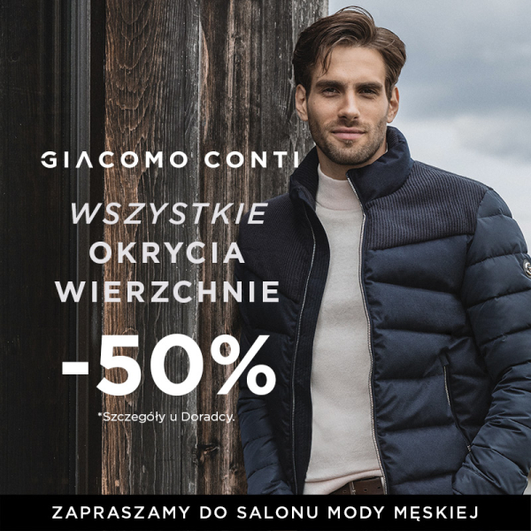 50% na kurtki, płaszcze i skóry!