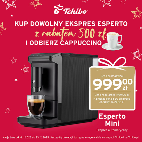 Ekspresy w super cenach w Tchibo!