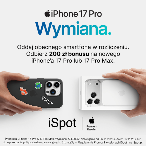 iPhone 17 Pro & 17 Pro Max. Wymiana. w iSpot