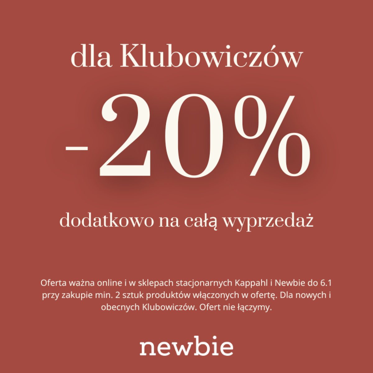 Extra zniżka dla klubowiczów na wyprzedaż!