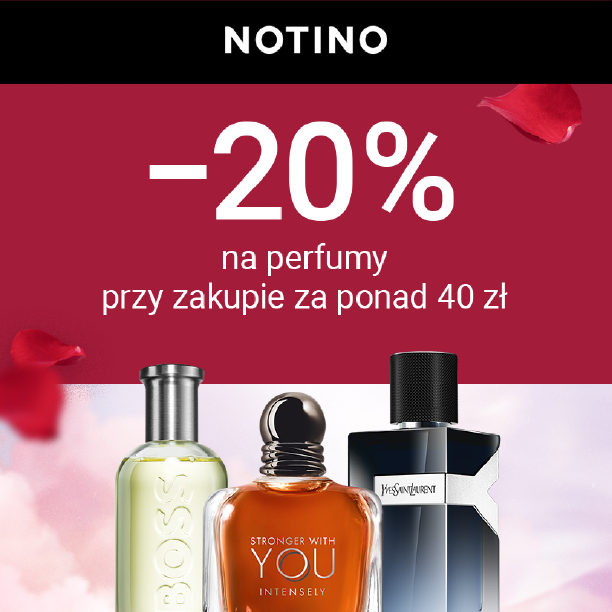 −20% na perfumy przy zakupie za ponad 40 zł