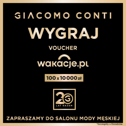 KONKURS JUBIELUSZOWY GIACOMO CONTI WYGRAJ WAKACJE