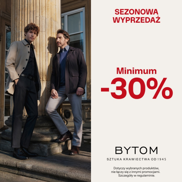 Sezonowa wyprzedaż - Minimum - 30%