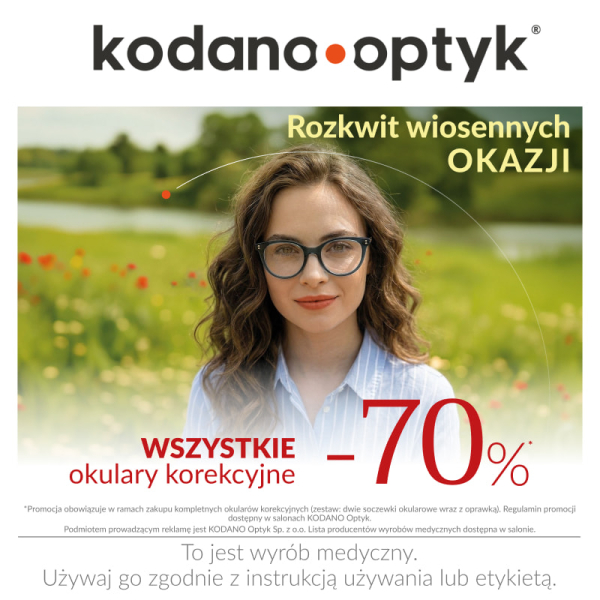 Rozkwit wiosennych okazji! WSZYSTKIE okulary korekcyjne -70%