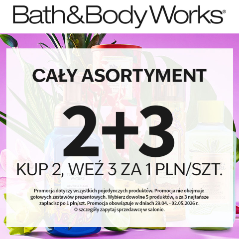 Promocja Bath and Body Works - Cały asortyment 2 +3