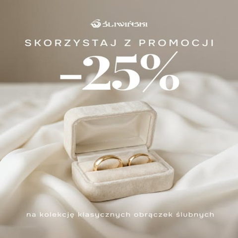 -25 % NA KOLEKCJE OBRĄCZEK KLASYCZNYCH